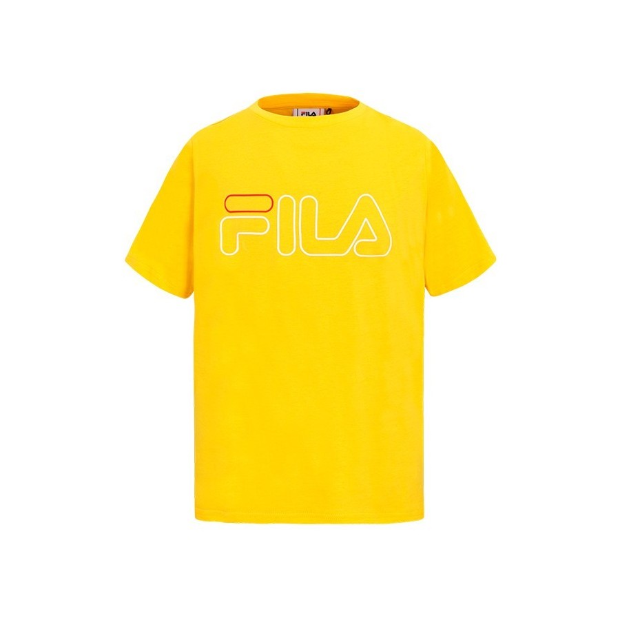 Camiseta Fila - Naranja - Camiseta Tenis Hombre
